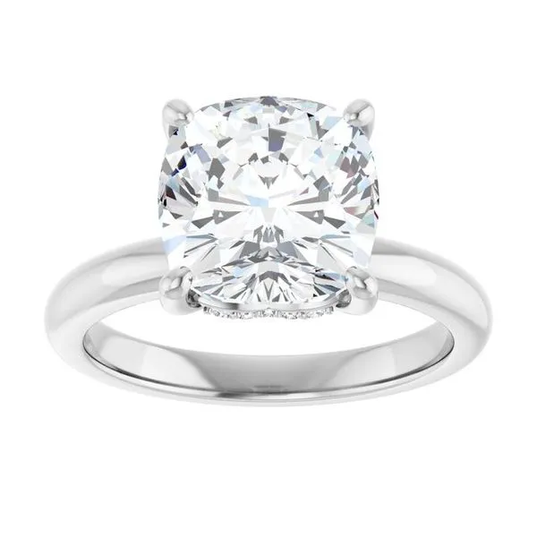 Hidden Halo-Style Engagement Ring Image 3 Raleigh Diamond Fine Jewelry Raleigh, NC