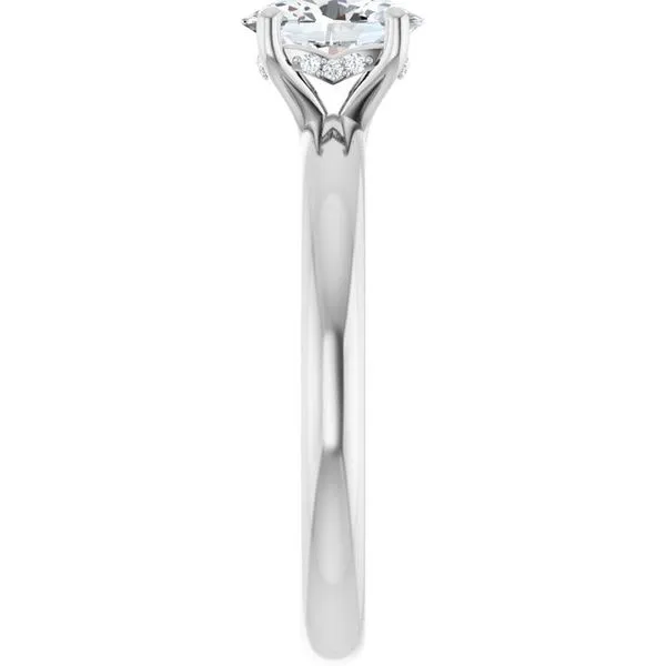 Hidden Halo-Style Engagement Ring Image 4 Raleigh Diamond Fine Jewelry Raleigh, NC