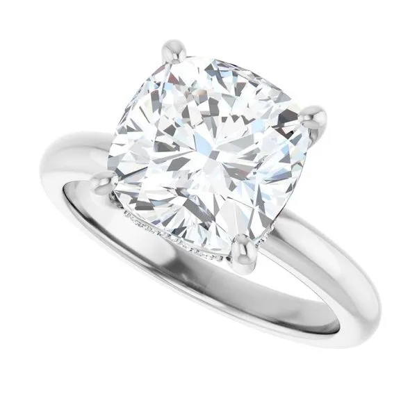 Hidden Halo-Style Engagement Ring Image 5 Raleigh Diamond Fine Jewelry Raleigh, NC