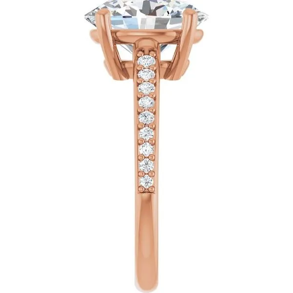 V-End Prong Engagement Ring Image 4 Rox Atlanta Jewelers Decatur, GA
