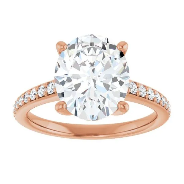 V-End Prong Engagement Ring Image 3 Rox Atlanta Jewelers Decatur, GA