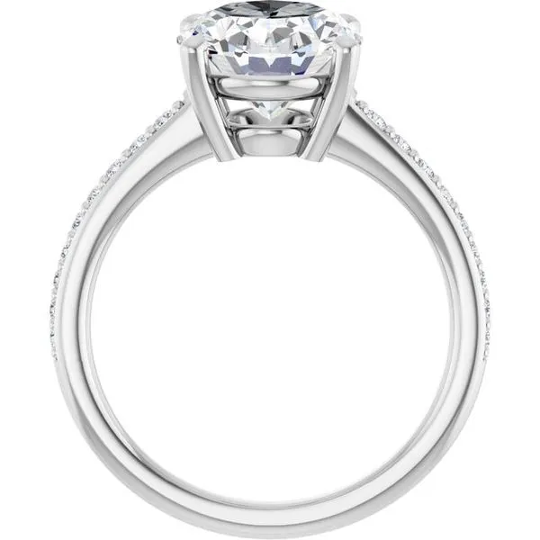 V-End Prong Engagement Ring Image 2 Rox Atlanta Jewelers Decatur, GA