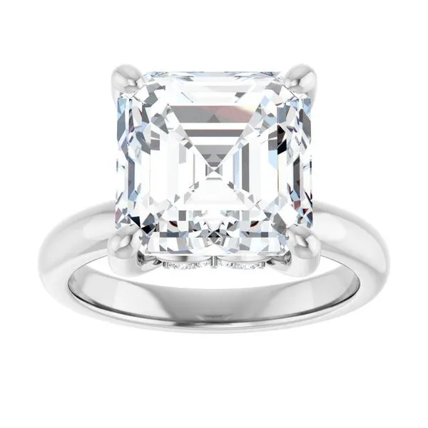 Hidden Halo-Style Engagement Ring Image 3 Raleigh Diamond Fine Jewelry Raleigh, NC