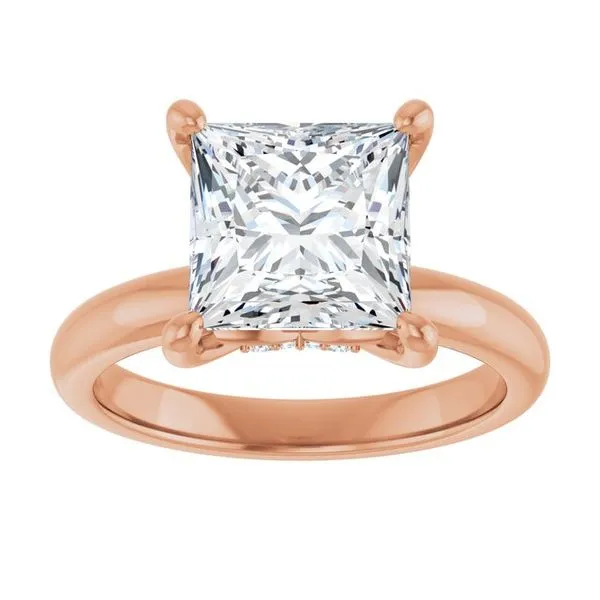 Hidden Halo-Style Engagement Ring Image 3 Raleigh Diamond Fine Jewelry Raleigh, NC