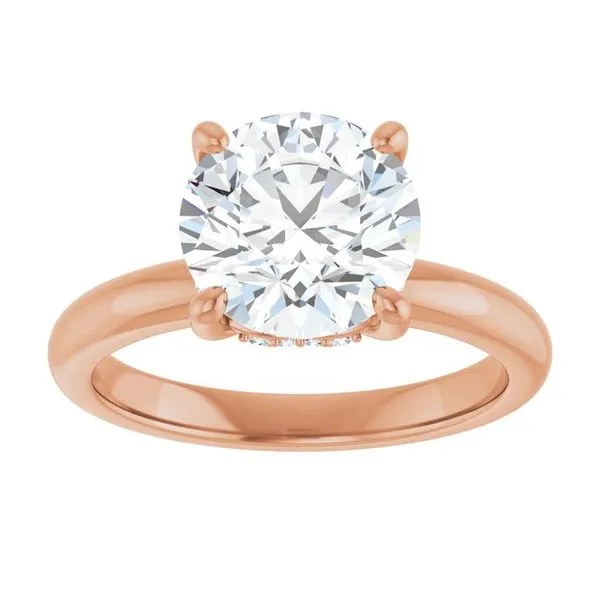 Hidden Halo-Style Engagement Ring Image 3 Raleigh Diamond Fine Jewelry Raleigh, NC