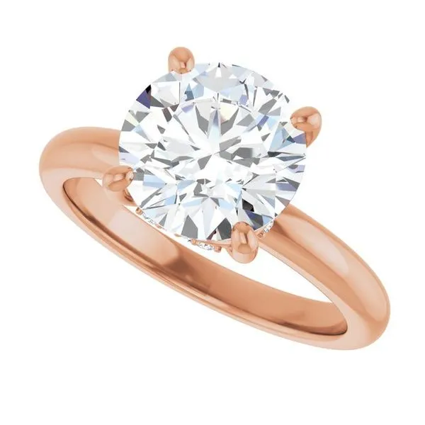 Hidden Halo-Style Engagement Ring Image 5 Raleigh Diamond Fine Jewelry Raleigh, NC