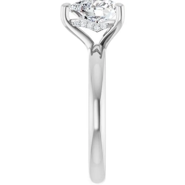 Hidden Halo-Style Engagement Ring Image 4 Raleigh Diamond Fine Jewelry Raleigh, NC