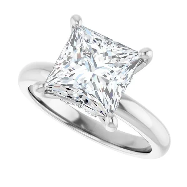 Hidden Halo-Style Engagement Ring Image 5 Raleigh Diamond Fine Jewelry Raleigh, NC