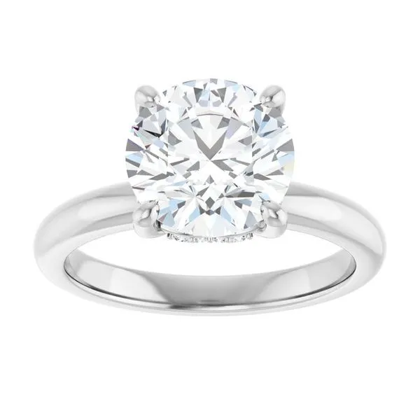 Hidden Halo-Style Engagement Ring Image 3 Raleigh Diamond Fine Jewelry Raleigh, NC