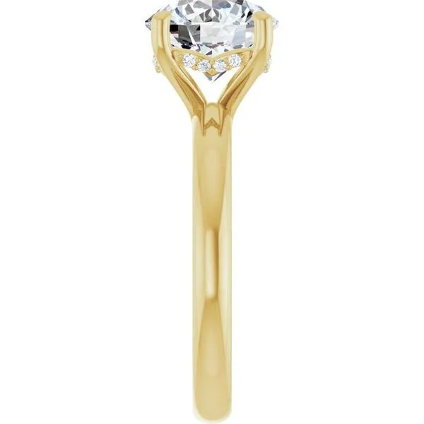 Hidden Halo-Style Engagement Ring Image 4 Raleigh Diamond Fine Jewelry Raleigh, NC