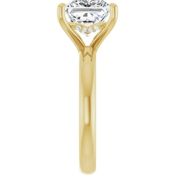 Hidden Halo-Style Engagement Ring Image 4 Raleigh Diamond Fine Jewelry Raleigh, NC