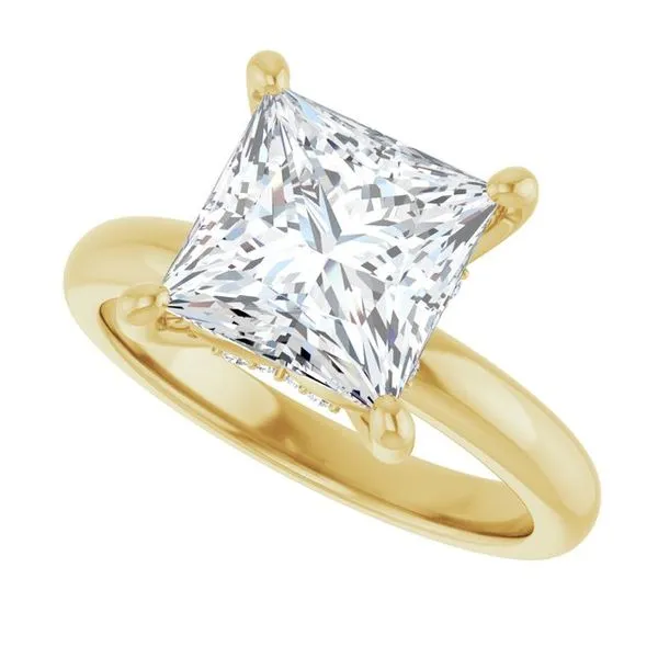 Hidden Halo-Style Engagement Ring Image 5 Raleigh Diamond Fine Jewelry Raleigh, NC