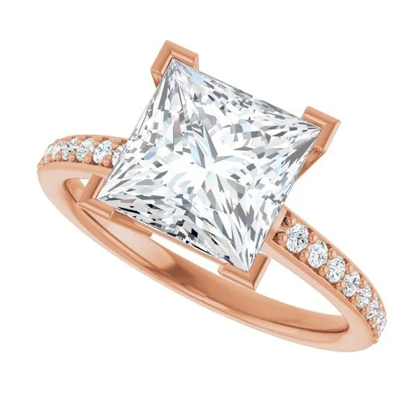 V-End Prong Engagement Ring Image 5 JF Jones Jewelers Rochester, NY