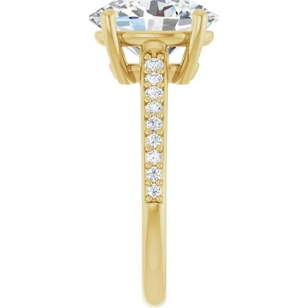 V-End Prong Engagement Ring Image 4 Futer Bros Jewelers York, PA