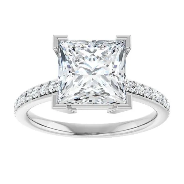 V-End Prong Engagement Ring Image 3 Mark Jewellers La Crosse, WI