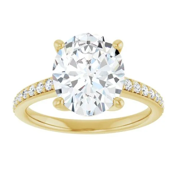 V-End Prong Engagement Ring Image 3 Rox Atlanta Jewelers Decatur, GA