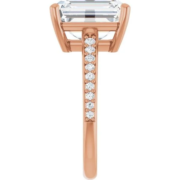 V-End Prong Engagement Ring Image 4 Rox Atlanta Jewelers Decatur, GA