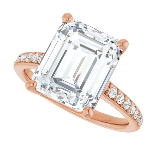 V-End Prong Engagement Ring Image 5 Rox Atlanta Jewelers Decatur, GA