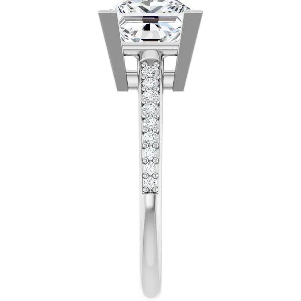 V-End Prong Engagement Ring Image 4 Clater Jewelers Louisville, KY