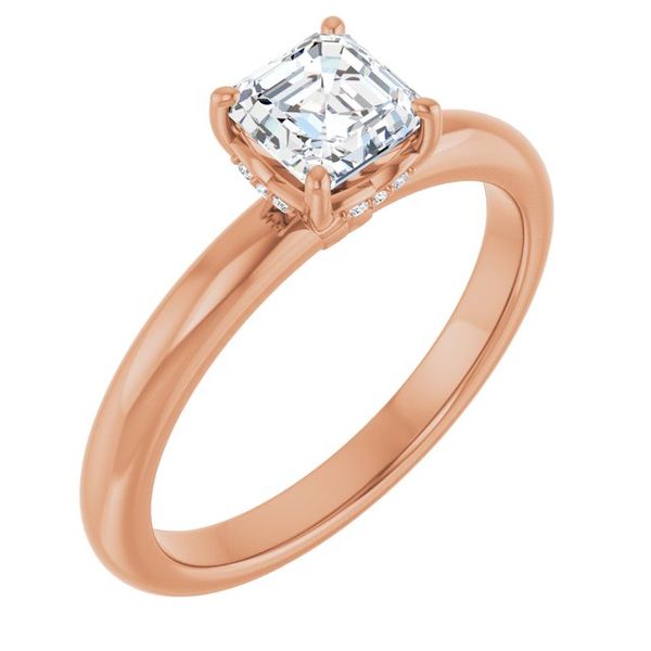 Hidden Halo-Style Engagement Ring
