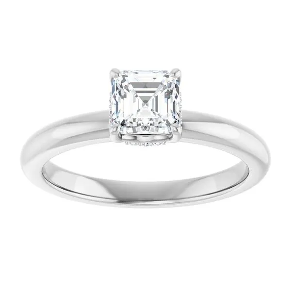 Hidden Halo-Style Engagement Ring Image 3 Raleigh Diamond Fine Jewelry Raleigh, NC