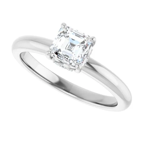 Hidden Halo-Style Engagement Ring Image 5 Raleigh Diamond Fine Jewelry Raleigh, NC