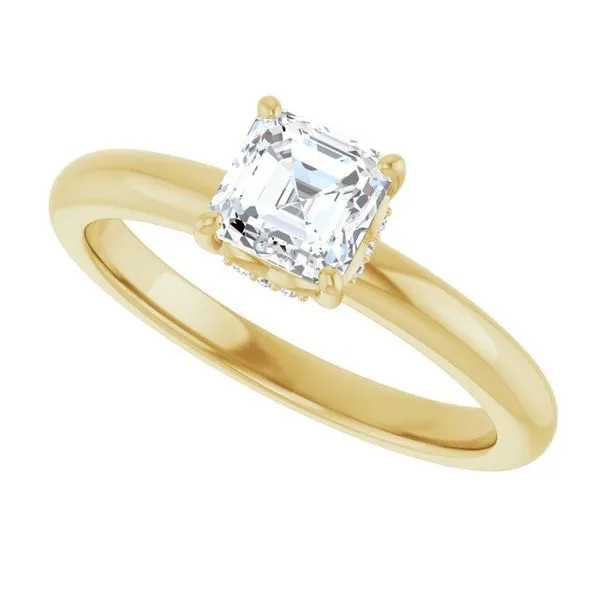 Hidden Halo-Style Engagement Ring Image 5 Raleigh Diamond Fine Jewelry Raleigh, NC