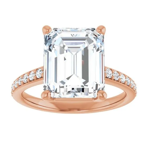 V-End Prong Engagement Ring Image 3 Futer Bros Jewelers York, PA