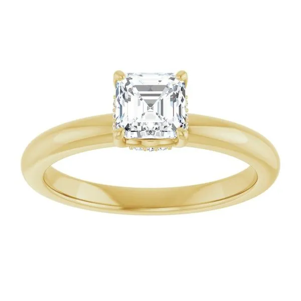 Hidden Halo-Style Engagement Ring Image 3 Raleigh Diamond Fine Jewelry Raleigh, NC