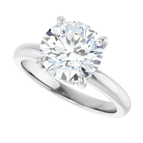 Hidden Halo-Style Engagement Ring Image 5 Raleigh Diamond Fine Jewelry Raleigh, NC