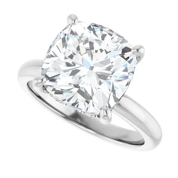 Hidden Halo-Style Engagement Ring Image 5 Raleigh Diamond Fine Jewelry Raleigh, NC