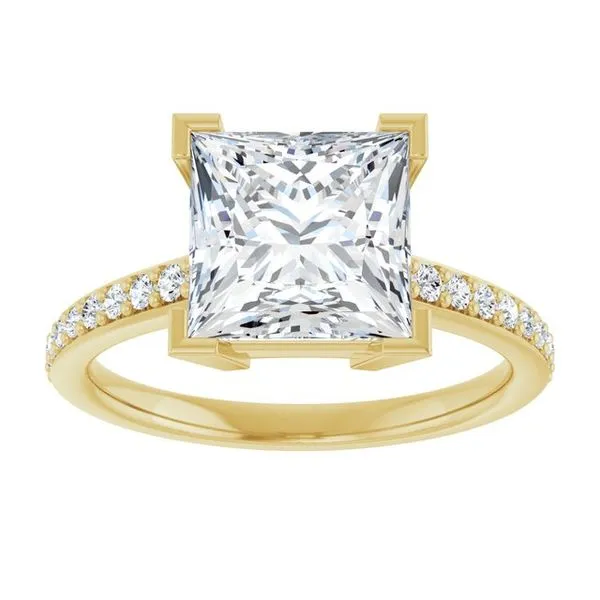 V-End Prong Engagement Ring Image 3 Jimmy Smith Jewelers Decatur, AL