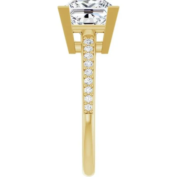 V-End Prong Engagement Ring Image 4 J. West Jewelers Round Rock, TX