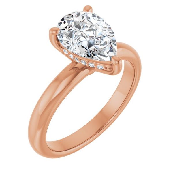 Hidden Halo-Style Engagement Ring