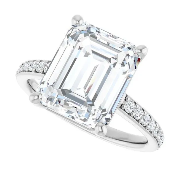 V-End Prong Engagement Ring Image 5 Futer Bros Jewelers York, PA