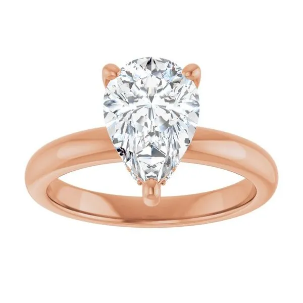 Hidden Halo-Style Engagement Ring Image 3 Raleigh Diamond Fine Jewelry Raleigh, NC