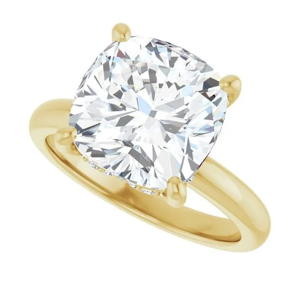 Hidden Halo-Style Engagement Ring Image 5 Raleigh Diamond Fine Jewelry Raleigh, NC