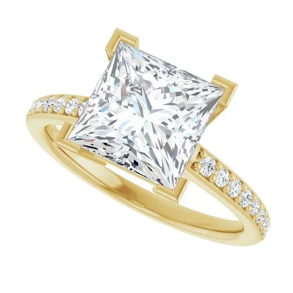 V-End Prong Engagement Ring Image 5 J. Thomas Jewelers Rochester Hills, MI