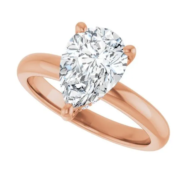 Hidden Halo-Style Engagement Ring Image 5 Raleigh Diamond Fine Jewelry Raleigh, NC