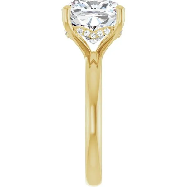 Hidden Halo-Style Engagement Ring Image 4 Raleigh Diamond Fine Jewelry Raleigh, NC