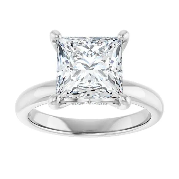 Hidden Halo-Style Engagement Ring Image 3 Raleigh Diamond Fine Jewelry Raleigh, NC