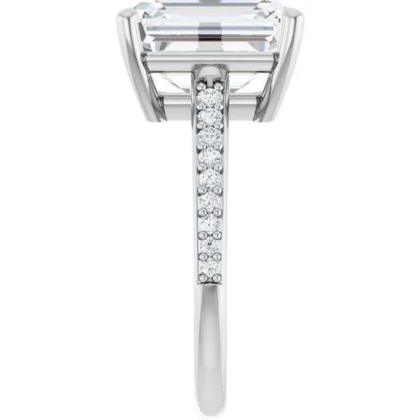 V-End Prong Engagement Ring Image 4 Futer Bros Jewelers York, PA