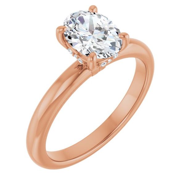 Hidden Halo-Style Engagement Ring