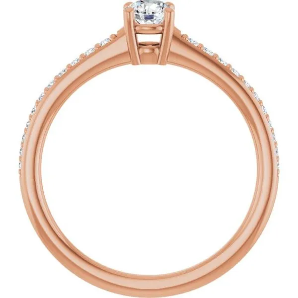 V-End Prong Engagement Ring Image 2 Futer Bros Jewelers York, PA