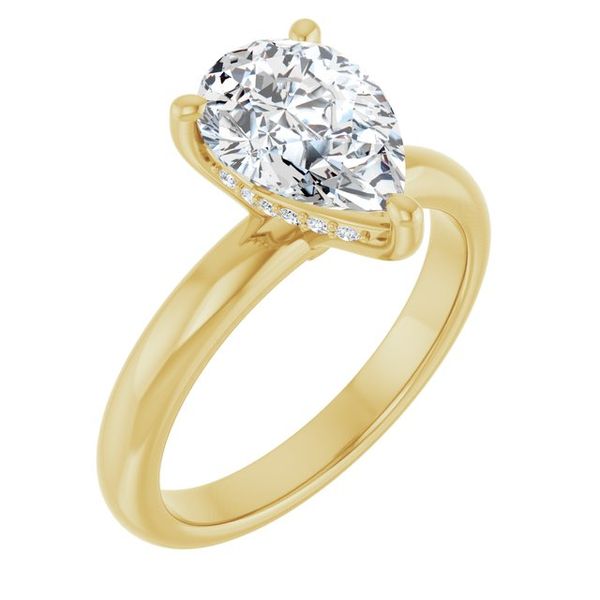 Hidden Halo-Style Engagement Ring