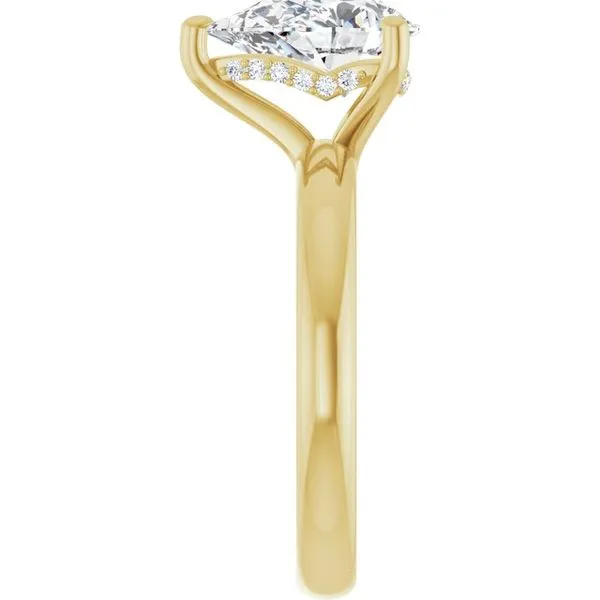 Hidden Halo-Style Engagement Ring Image 4 Raleigh Diamond Fine Jewelry Raleigh, NC