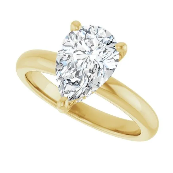 Hidden Halo-Style Engagement Ring Image 5 Raleigh Diamond Fine Jewelry Raleigh, NC