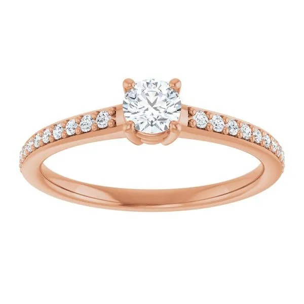 V-End Prong Engagement Ring Image 3 Futer Bros Jewelers York, PA