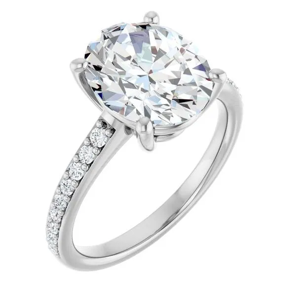 V-End Prong Engagement Ring Eskews Fine Jewelers Lee's Summit, MO