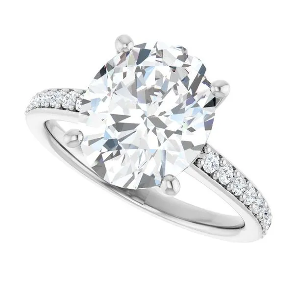 V-End Prong Engagement Ring Image 5 Eskews Fine Jewelers Lee's Summit, MO